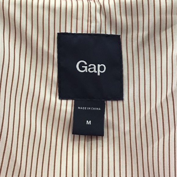 Gap Red Cotton Coat Size Medium - Picture 5 of 6